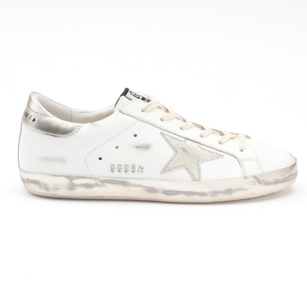 NWT Golden Goose Women Sneaker White & Gold sz 38 - Picture 10 of 14